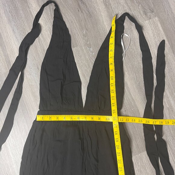 NWT Lulus Lolinda Black Convertible Halter Jumpsuit Sz S - Picture 12 of 13